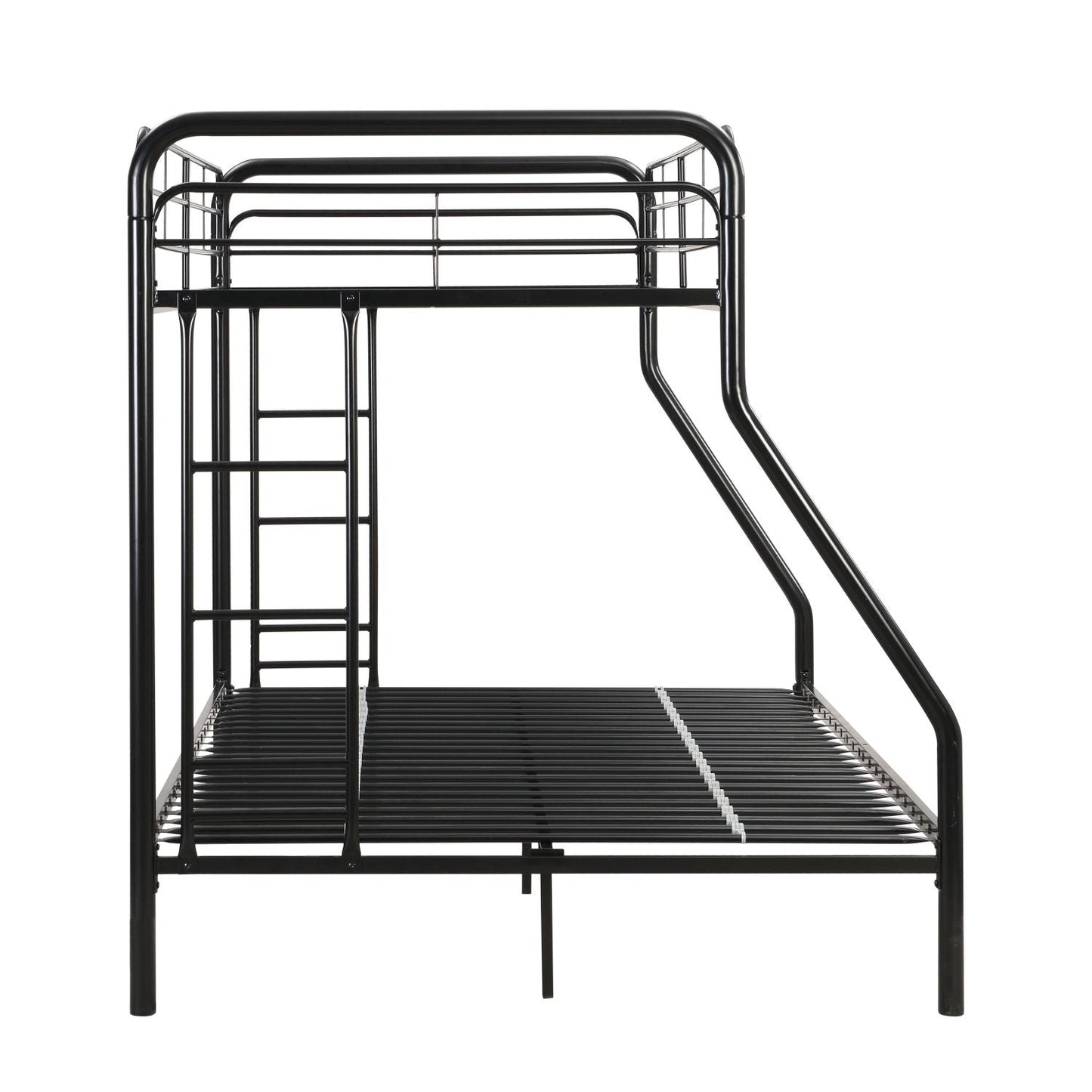Twin Over FULL Metal Bunk Bed ,  No Box Spring Needed,  Large Under Bed Storage,  Easy Assemble