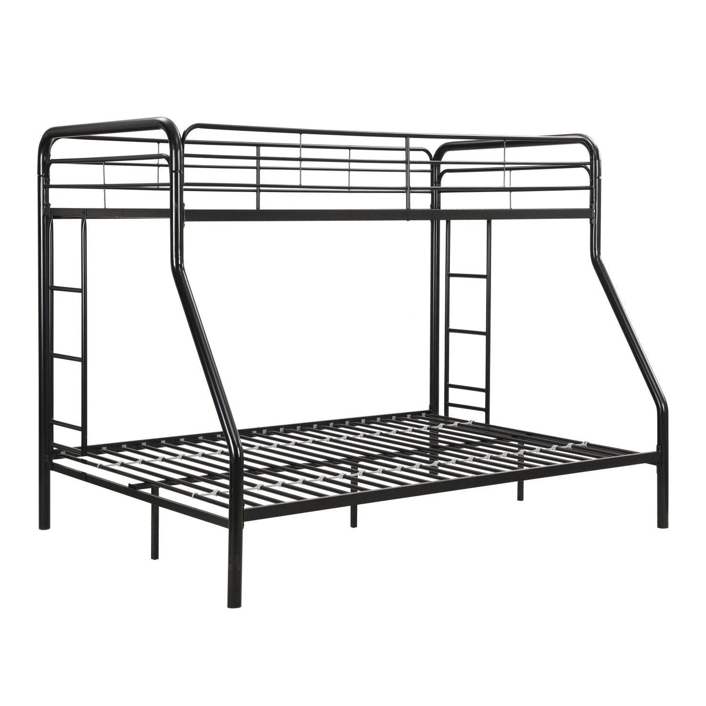 Twin Over FULL Metal Bunk Bed ,  No Box Spring Needed,  Large Under Bed Storage,  Easy Assemble