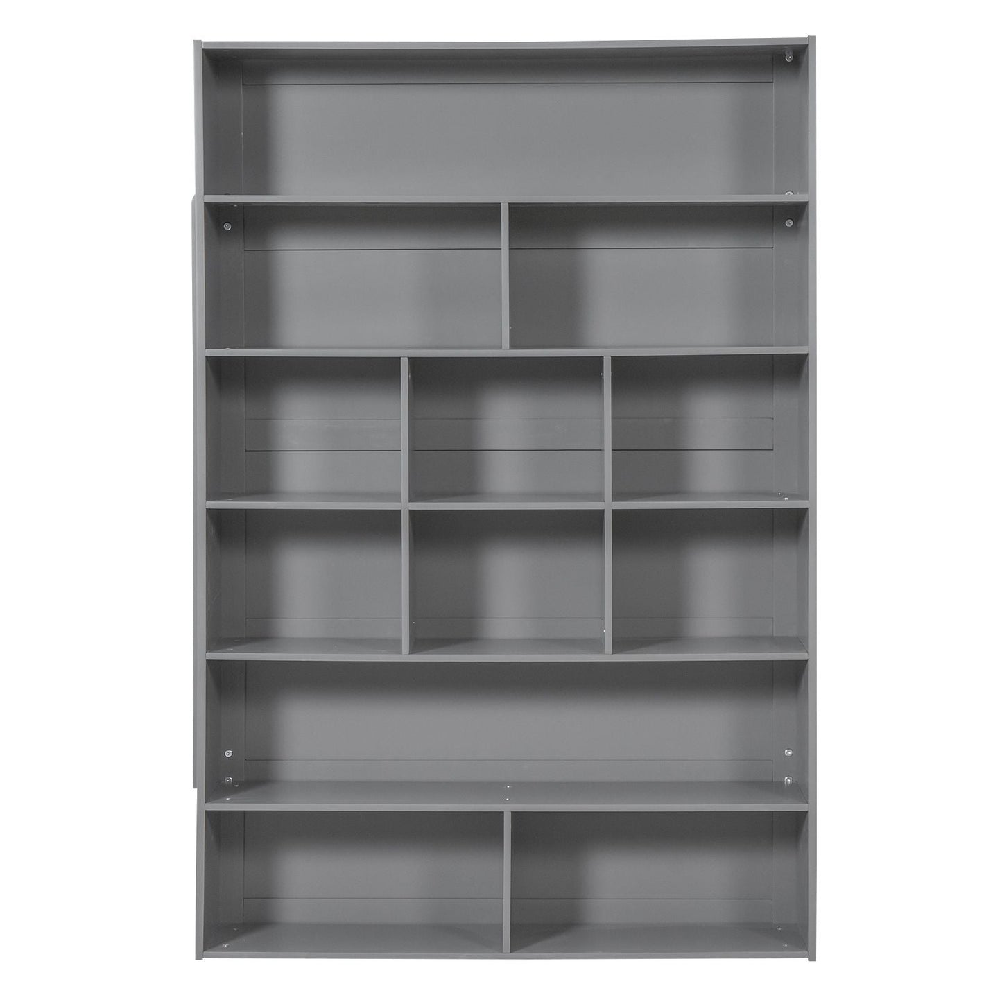 Twin over Twin Bunk Bed With 2 Drawers and Multi-layer Cabinet,  Gray