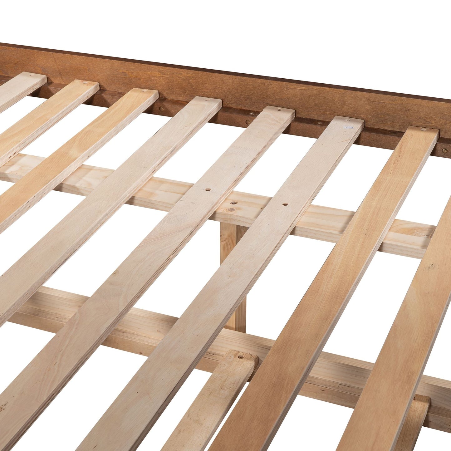 Shared Room Solution Full Over Full Wood Bunk Bed with Twin Trundle, White | Just Better Bunk Beds