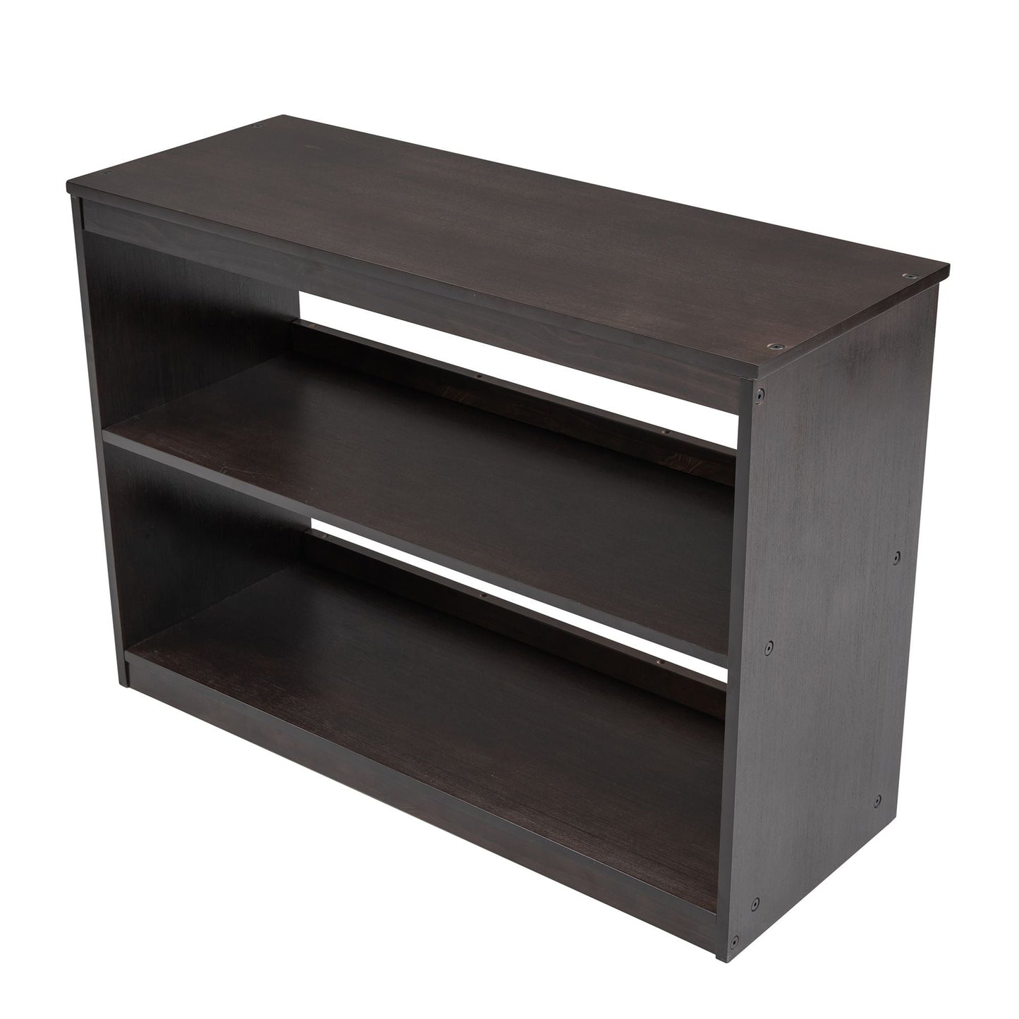 Kids Bedroom Twin Wood Loft Bed with Cabinet and Rolling Desk, White | Just Better Bunk Beds