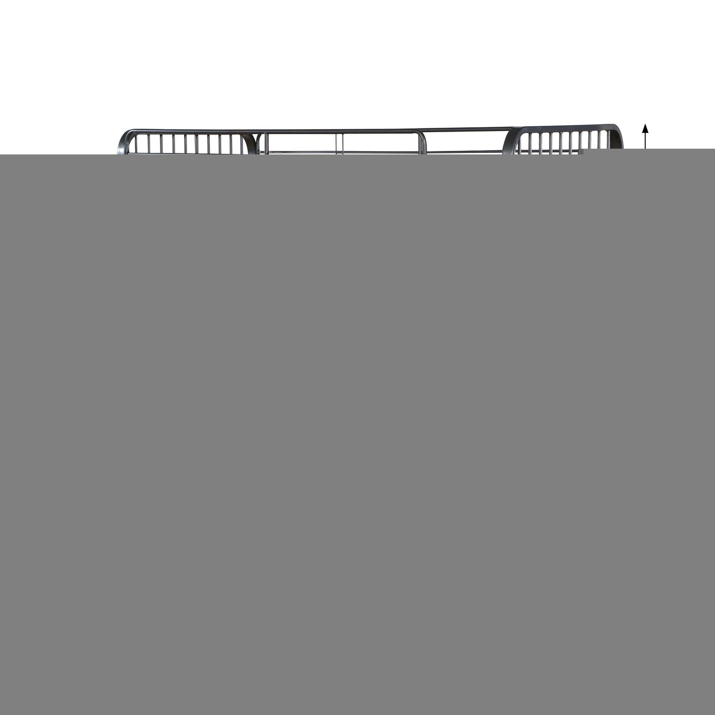 Heavy-Duty Twin XL Over Queen Wood Bunk Bed with Built-In Ladder, Gray | Just Better Bunk Beds