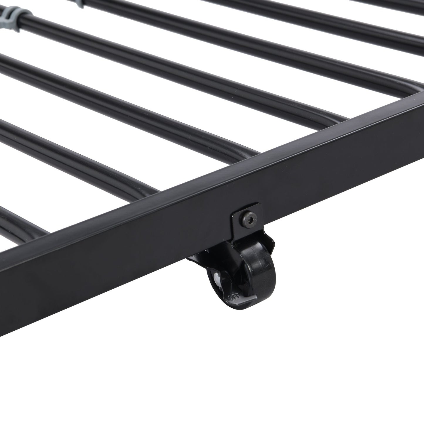 Heavy-Duty Twin Metal Bunk Bed with Trundle and Guard Rail, Multiple Colors | Just Better Bunk Beds