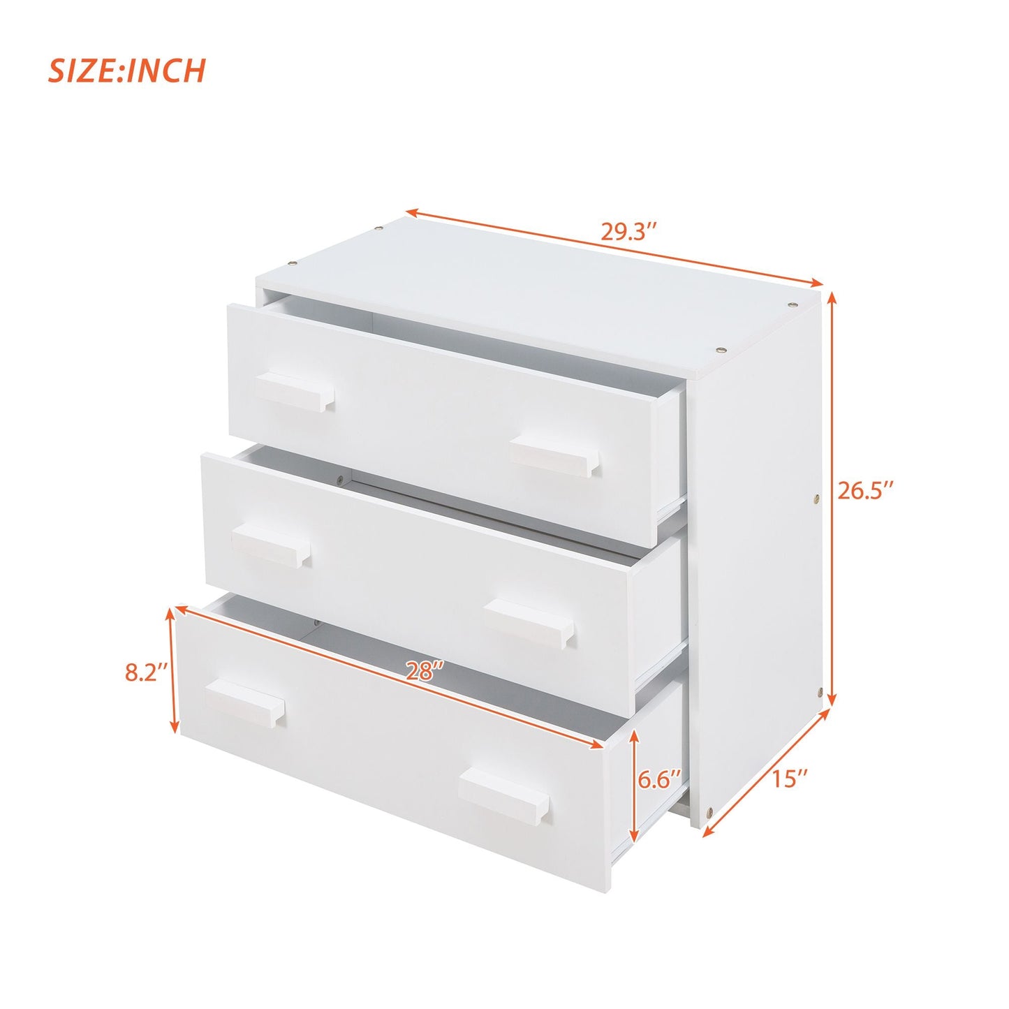 Kids Bedroom Twin Wood Loft Bed with Cabinet and Shelf, White | Just Better Bunk Beds