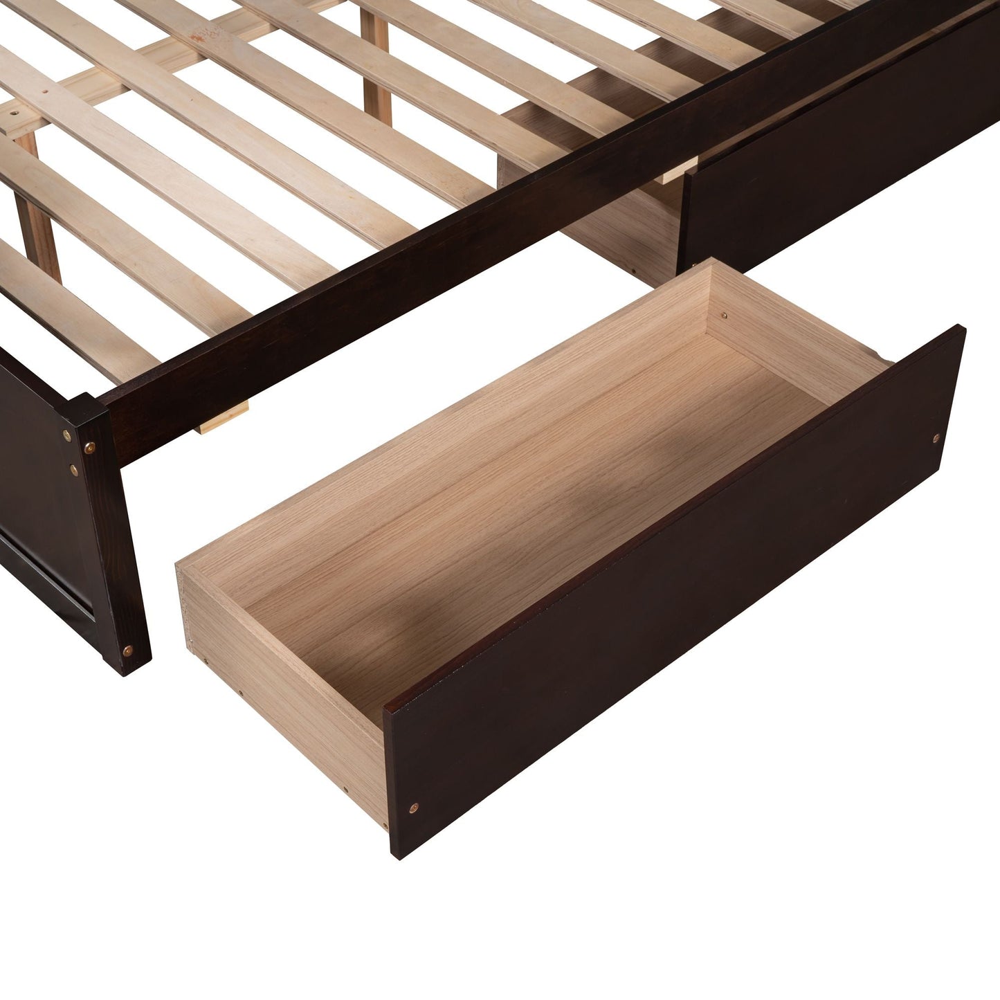 Space-Saving Twin Over Full Wood Bunk Bed with Storage, White | Just Better Bunk Beds