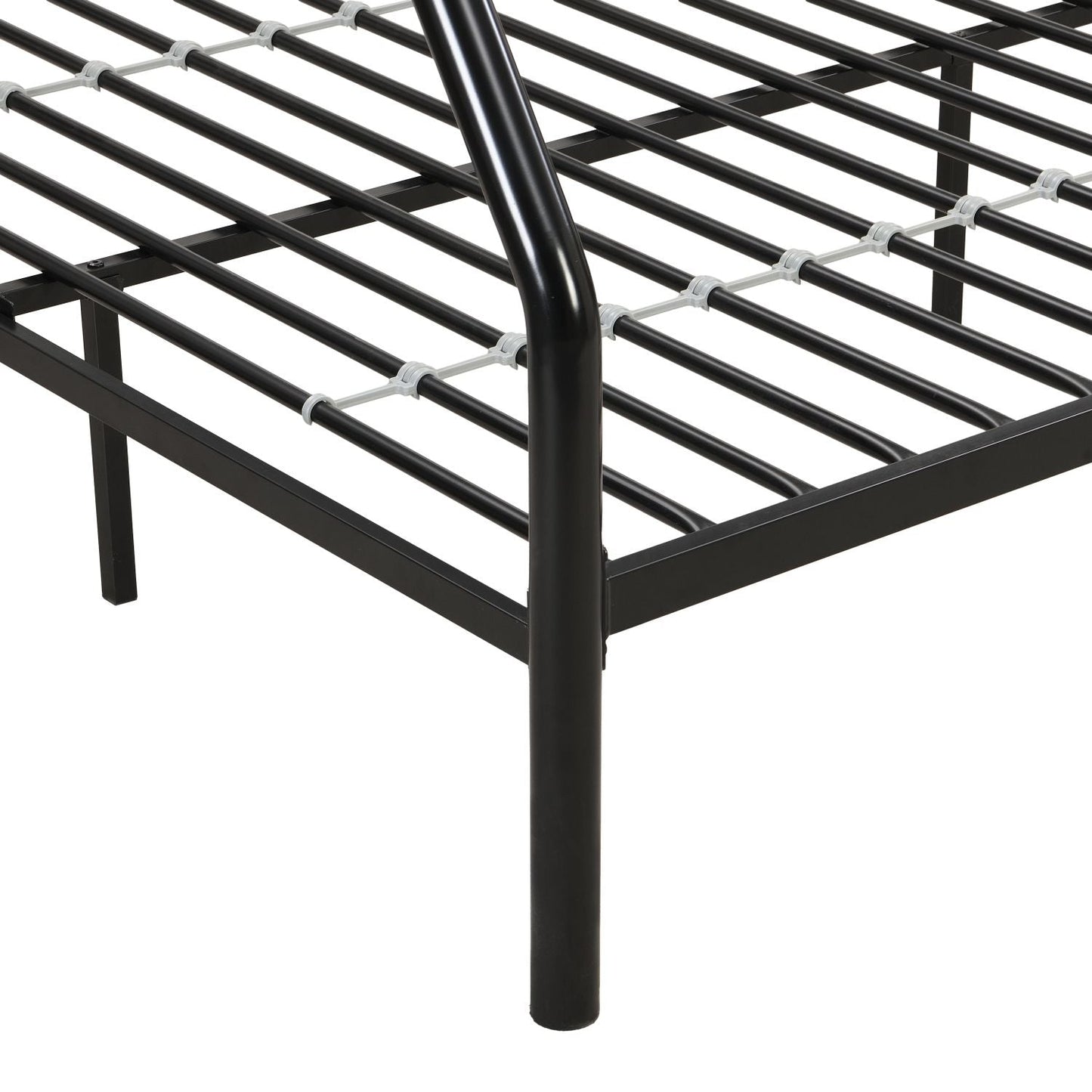 Twin Over FULL Metal Bunk Bed ,  No Box Spring Needed,  Large Under Bed Storage,  Easy Assemble