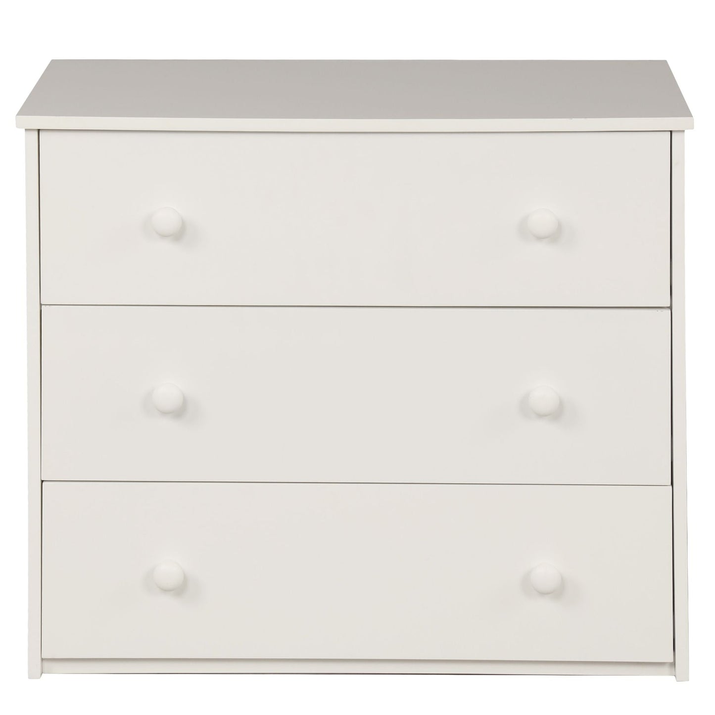 Kids Bedroom Twin Wood Loft Bed with Cabinet and Rolling Desk, White | Just Better Bunk Beds