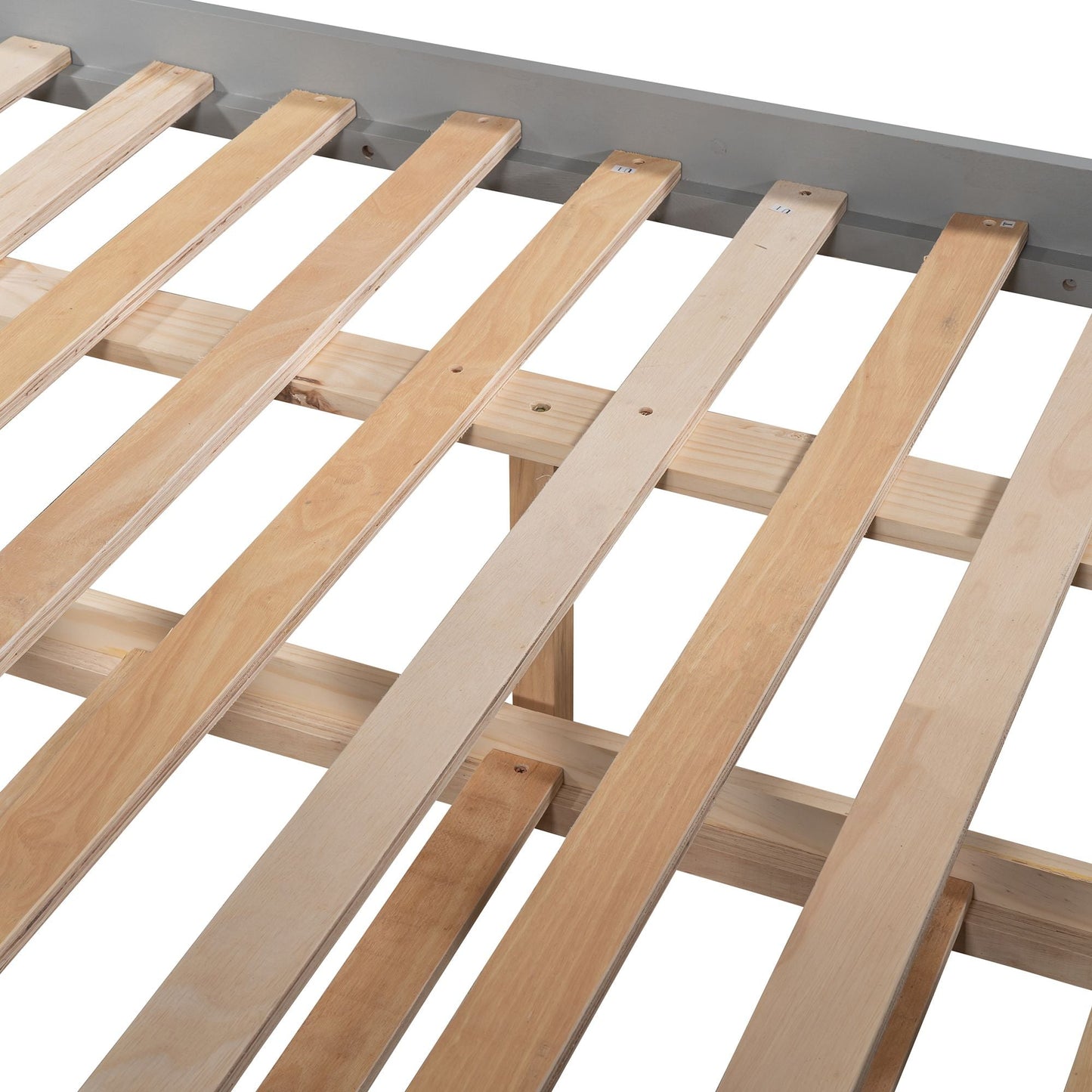 Shared Room Solution Full Over Full Wood Bunk Bed with Twin Trundle, White | Just Better Bunk Beds
