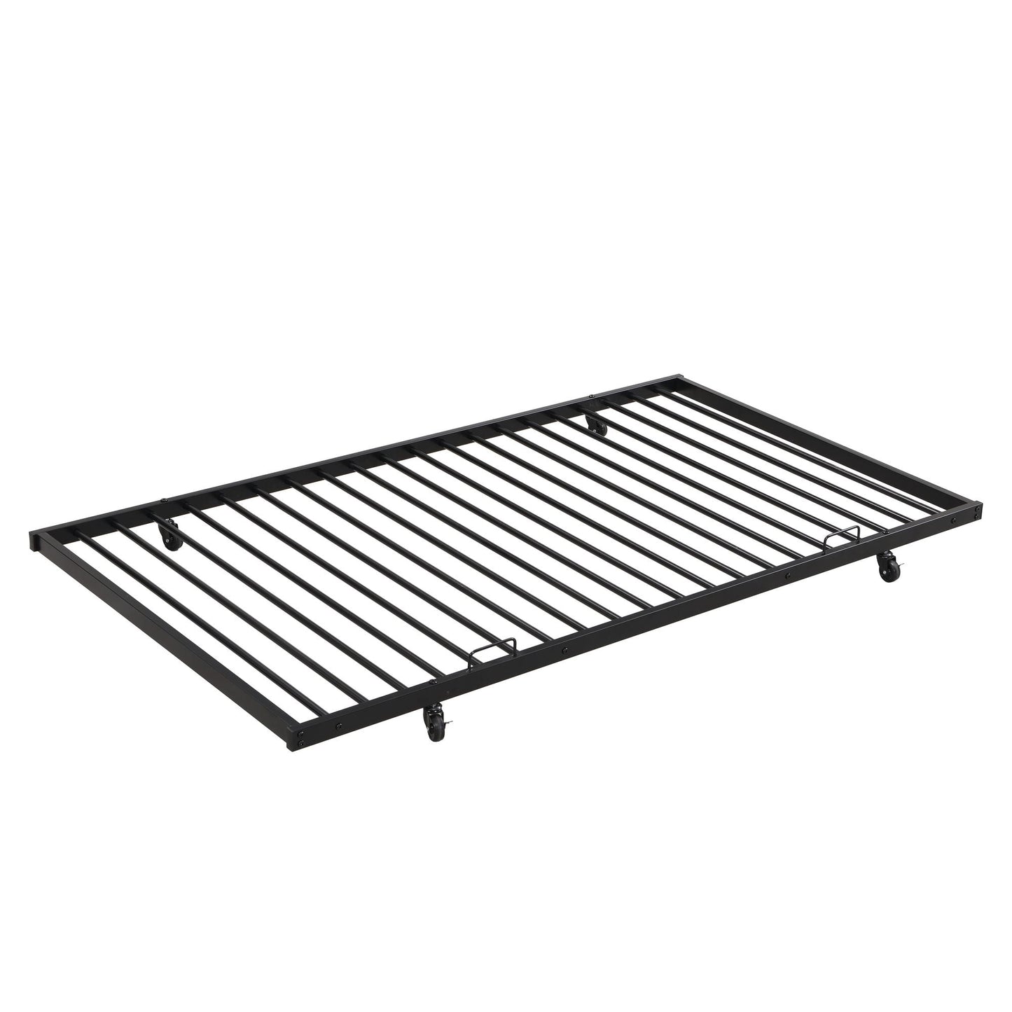 Twin Over Full with trundle Metal Bunk Bed ,  No Box Spring Needed,  Easy Assemble