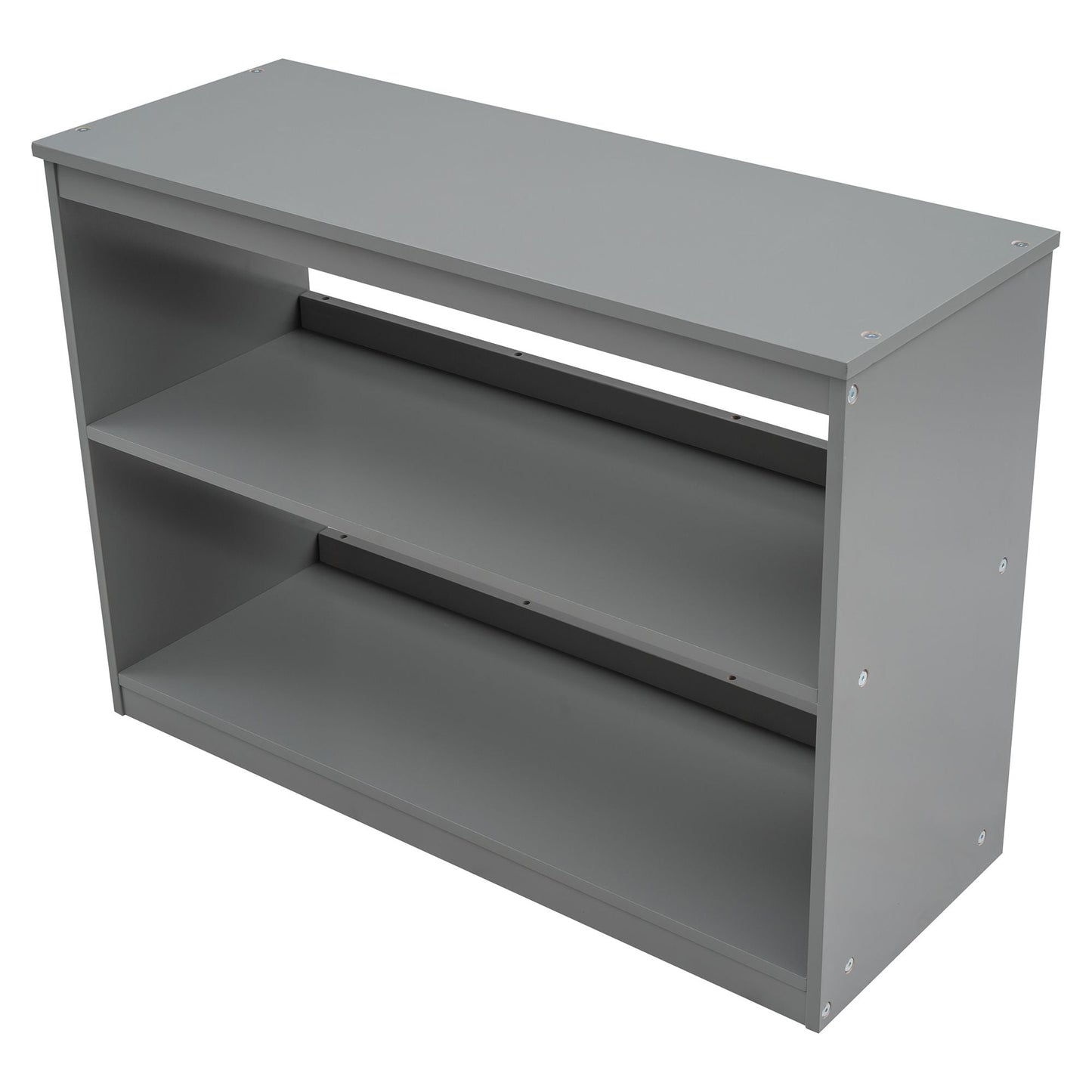 Kids Bedroom Twin Wood Loft Bed with Cabinet and Rolling Desk, White | Just Better Bunk Beds