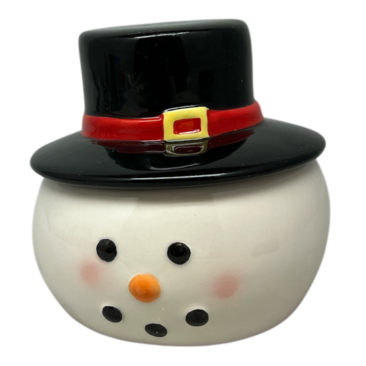 Snowman Covered Candy Dish