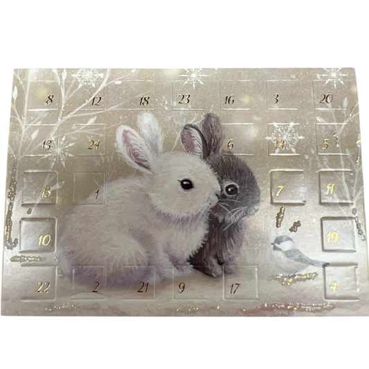 Snuggly Bunnies Miniature Advent Calendar Card