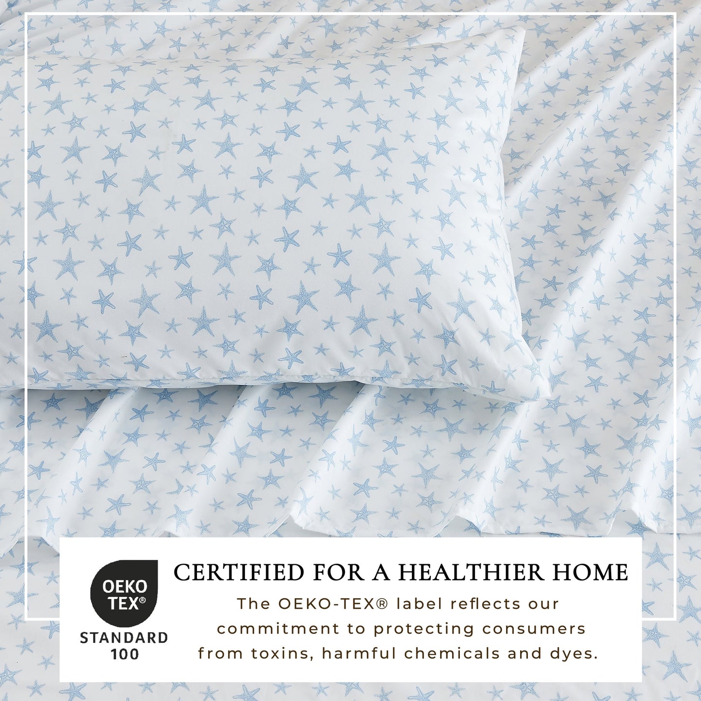 4-Piece Coastal Microfiber Sheet - Newport Collection