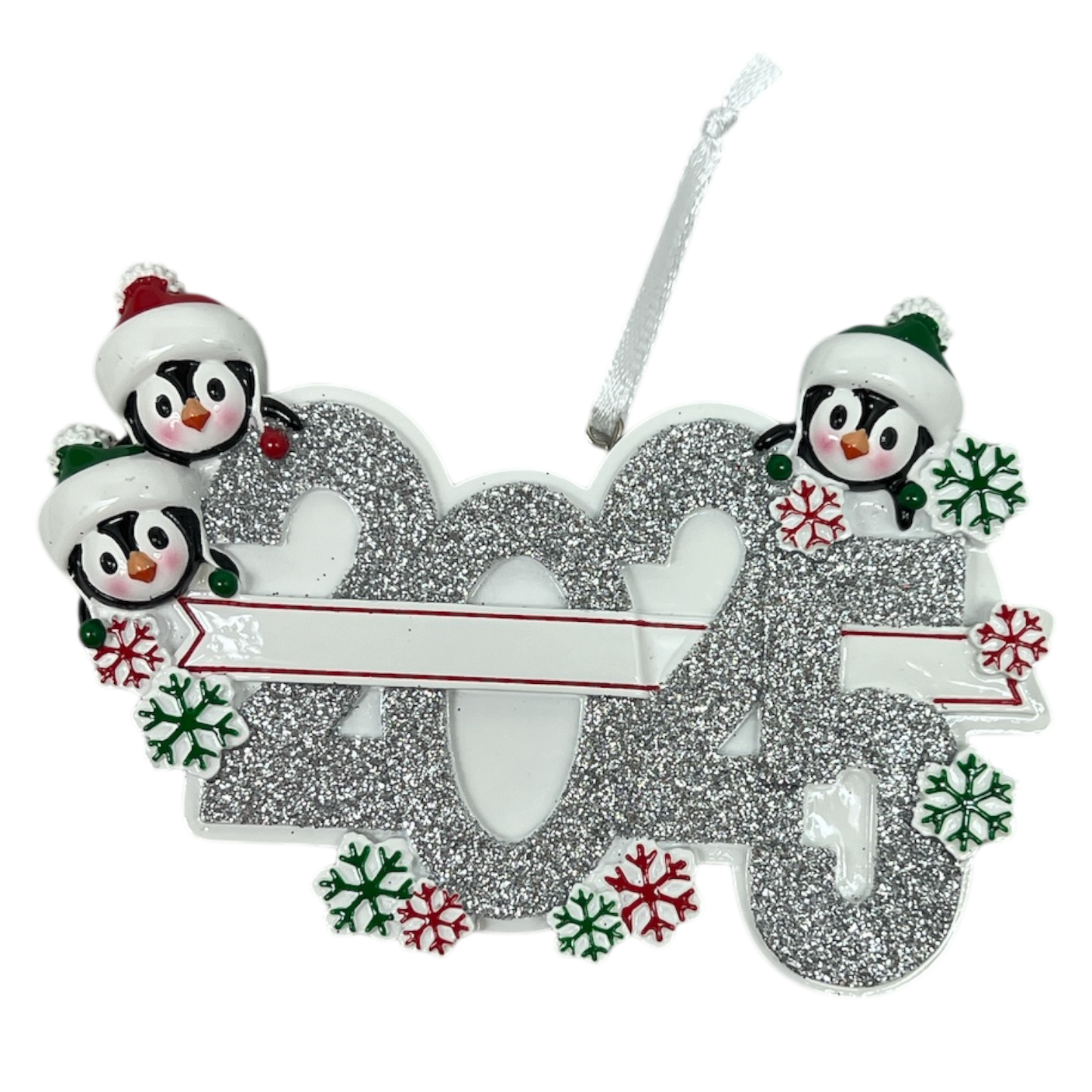 2025 Penguin Family of 3 Ornament