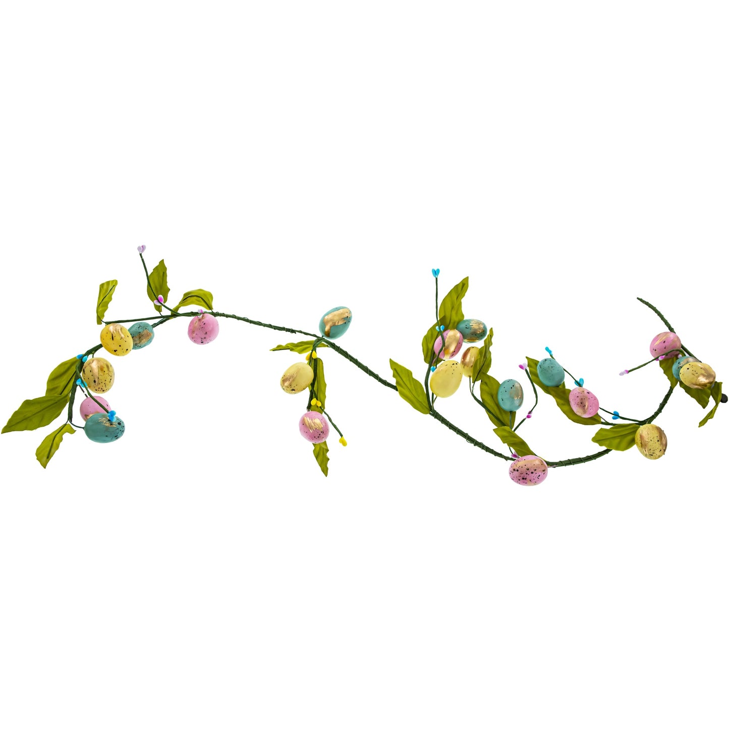 Set of 2 Easter Egg with Leaves Garlands