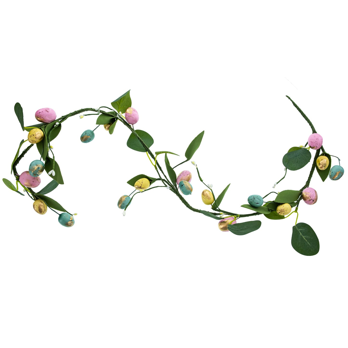 Set of 2 Easter Egg with Leaves Garlands