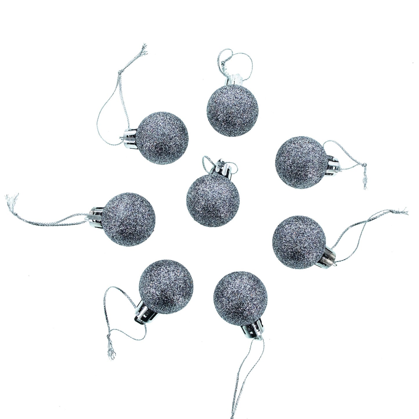 Set of 44 Multicolored Plastic Mini Ball Christmas Ornaments