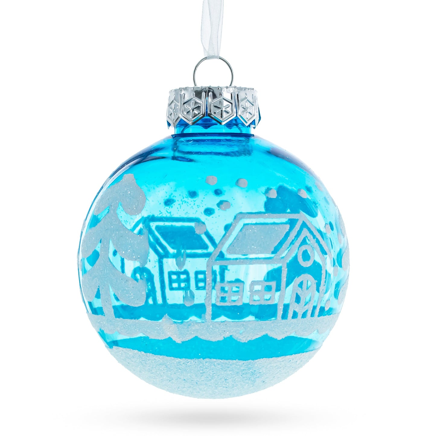 Set of 12 Plastic Ball Christmas Ornaments