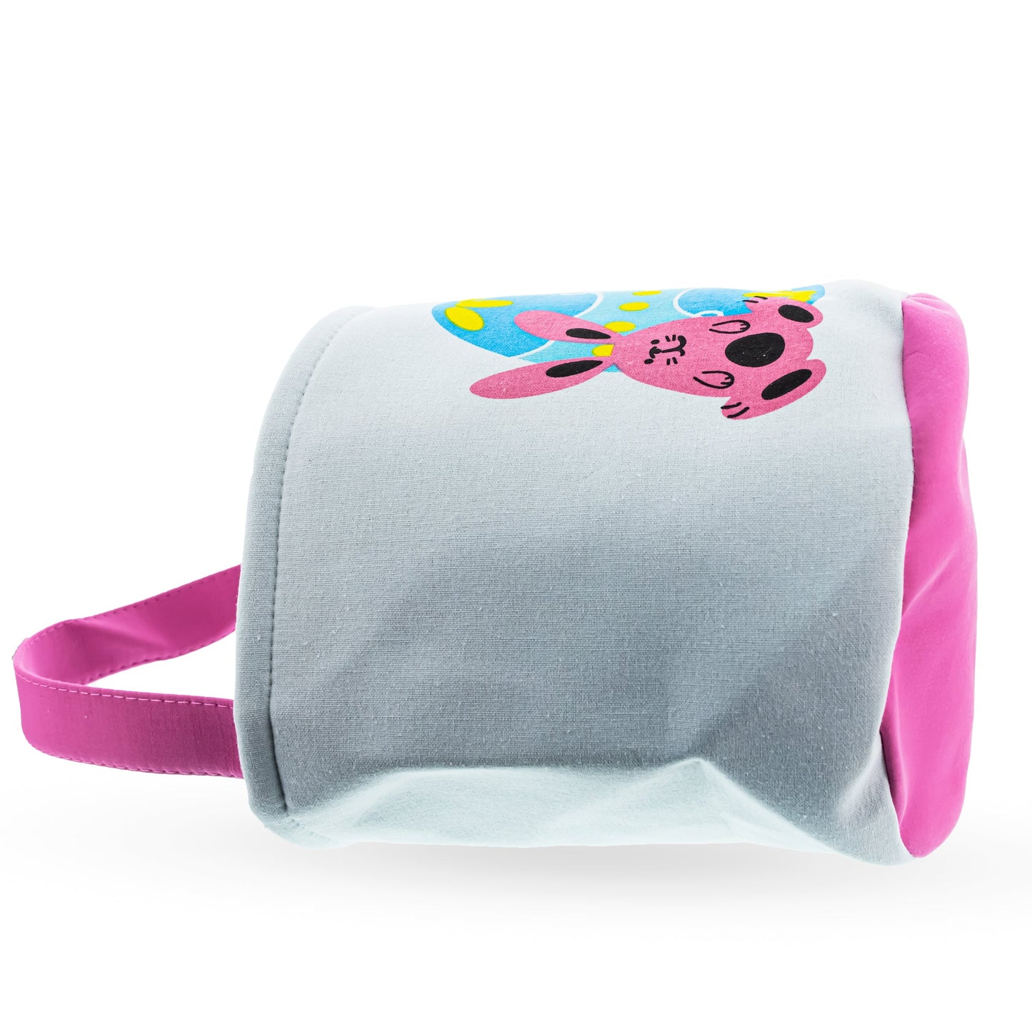 Set of 2 Easter Bunny Tote Bags – Soft Fabric Egg Hunt Baskets for Kids 9.5 Inches Tall