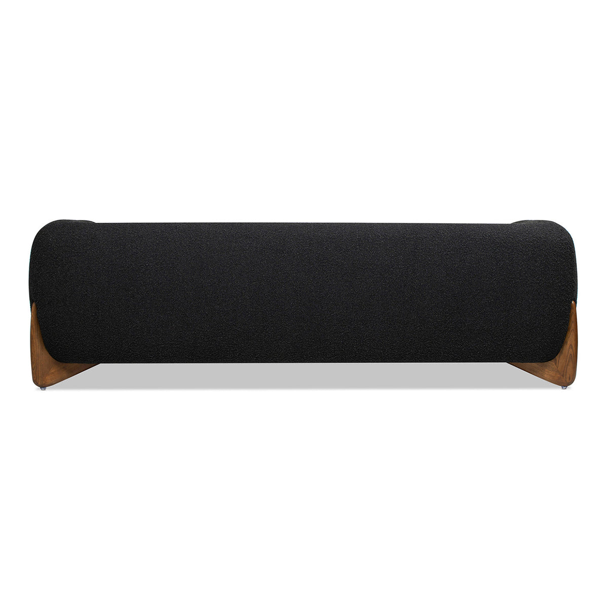 Alpine 90.5" Sherpa Sofa, Ebony