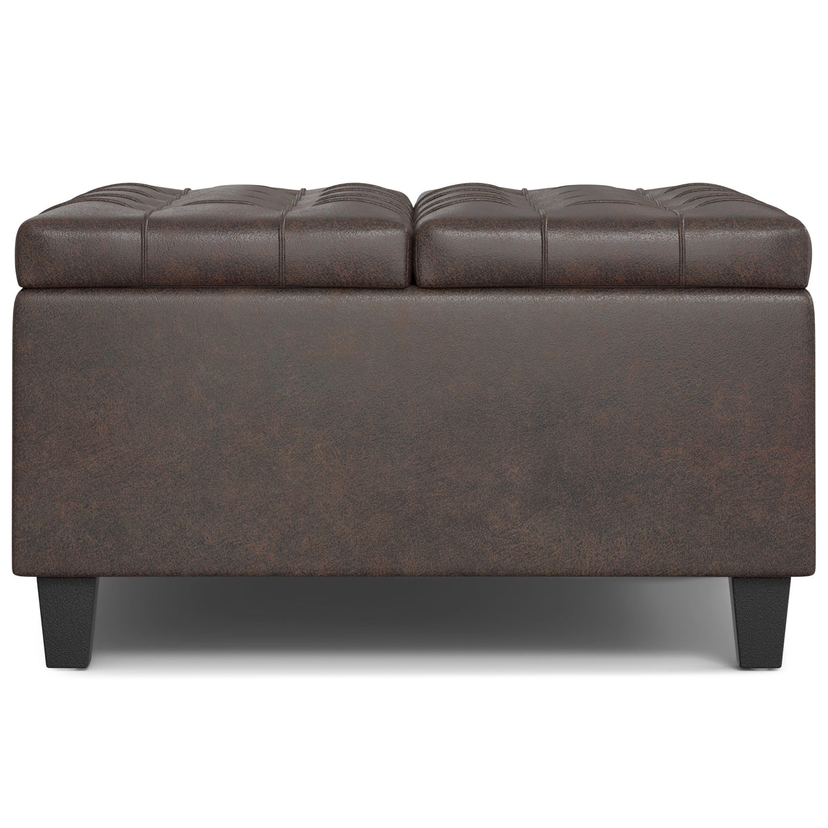 Harrison 30 Inch Wide Small Square Coffee Table Storage Ottoman