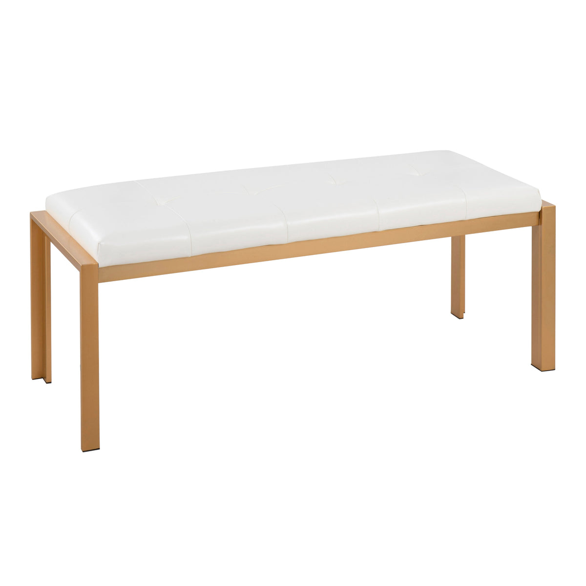 Contemporary Bench in White