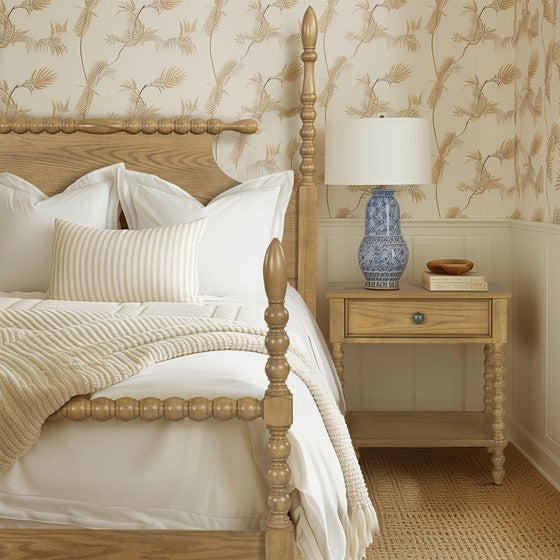 Solid Wood Queen Bed