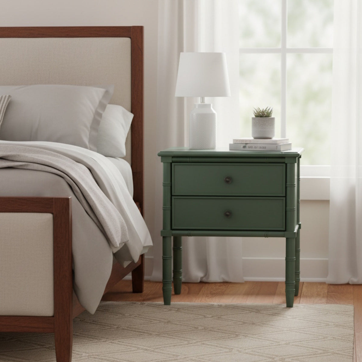 Emmett 2 Drawer Nightstand - Vintage