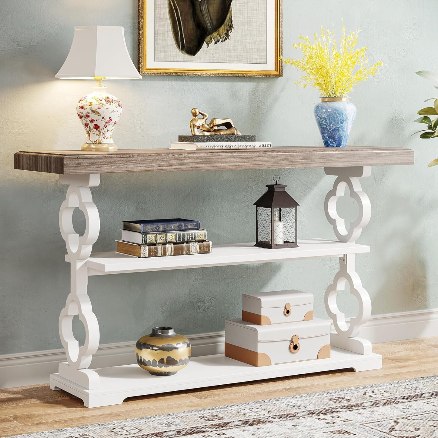 55" French Country Console Table