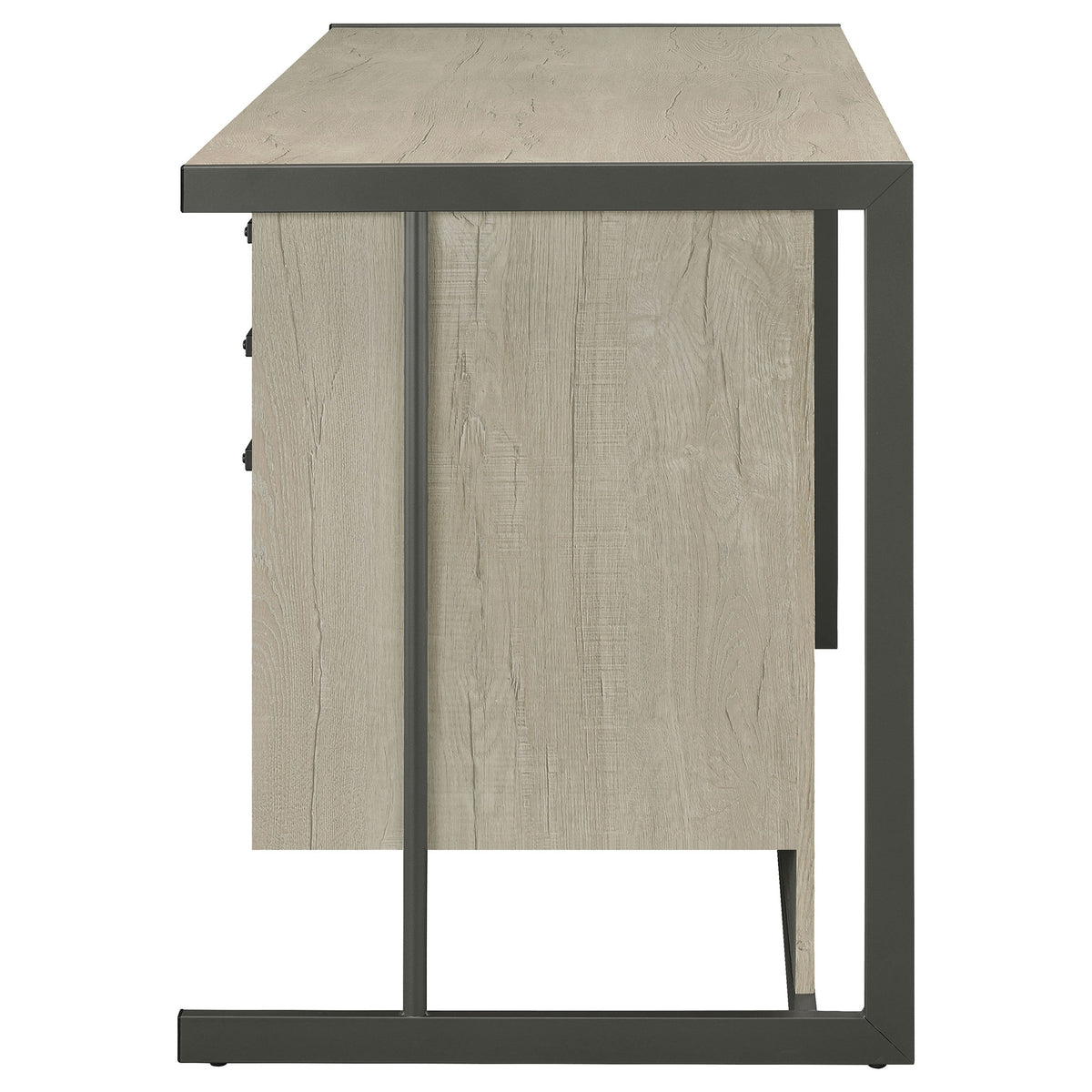Brisley Whitewashed Office Desk