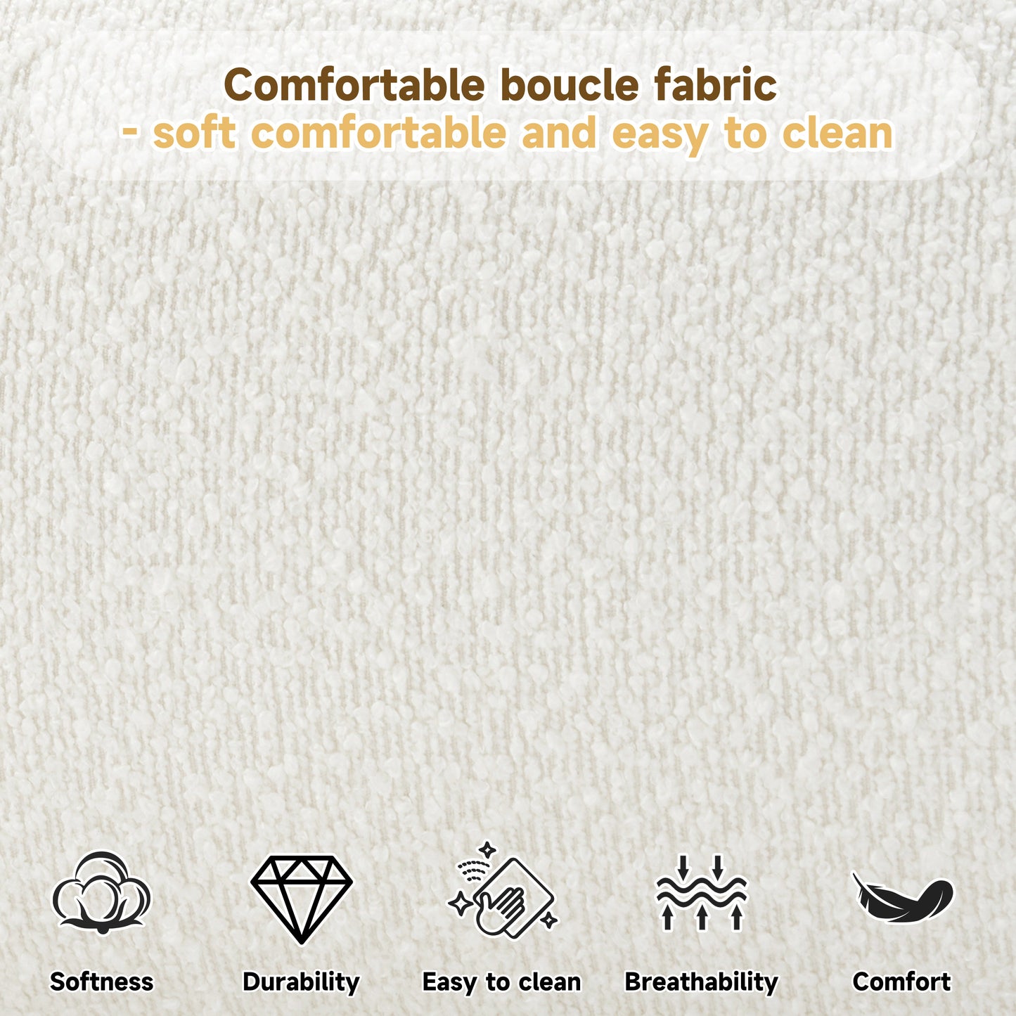 Cream Style Fabric Upholstered King Bed