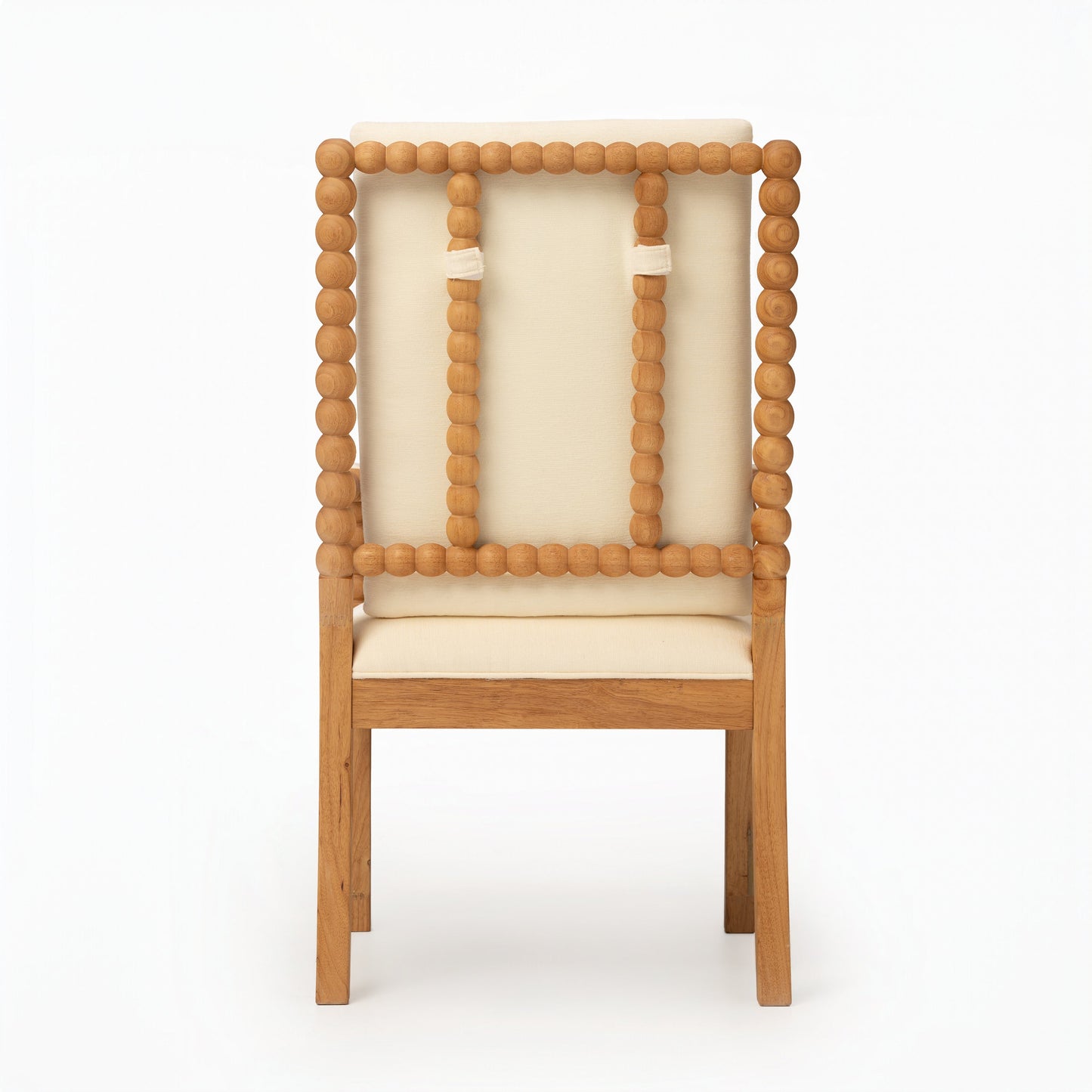 Set of 2 Rubber Wood Dining Chairs
