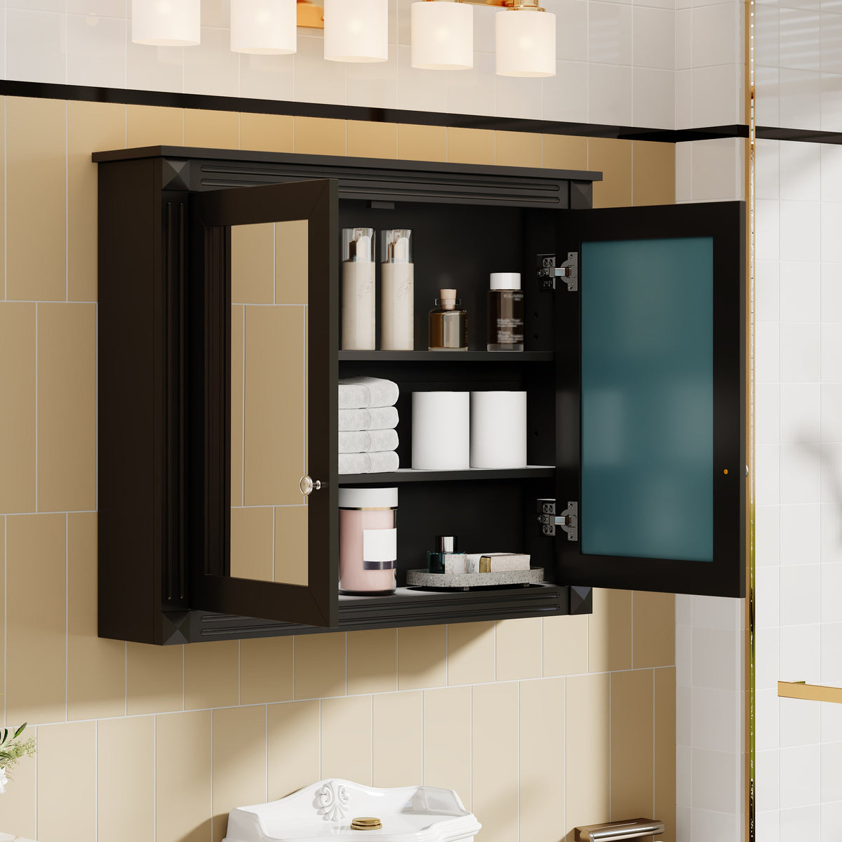 36'' x 28'' Modern Medicine Cabinet with Mirrors