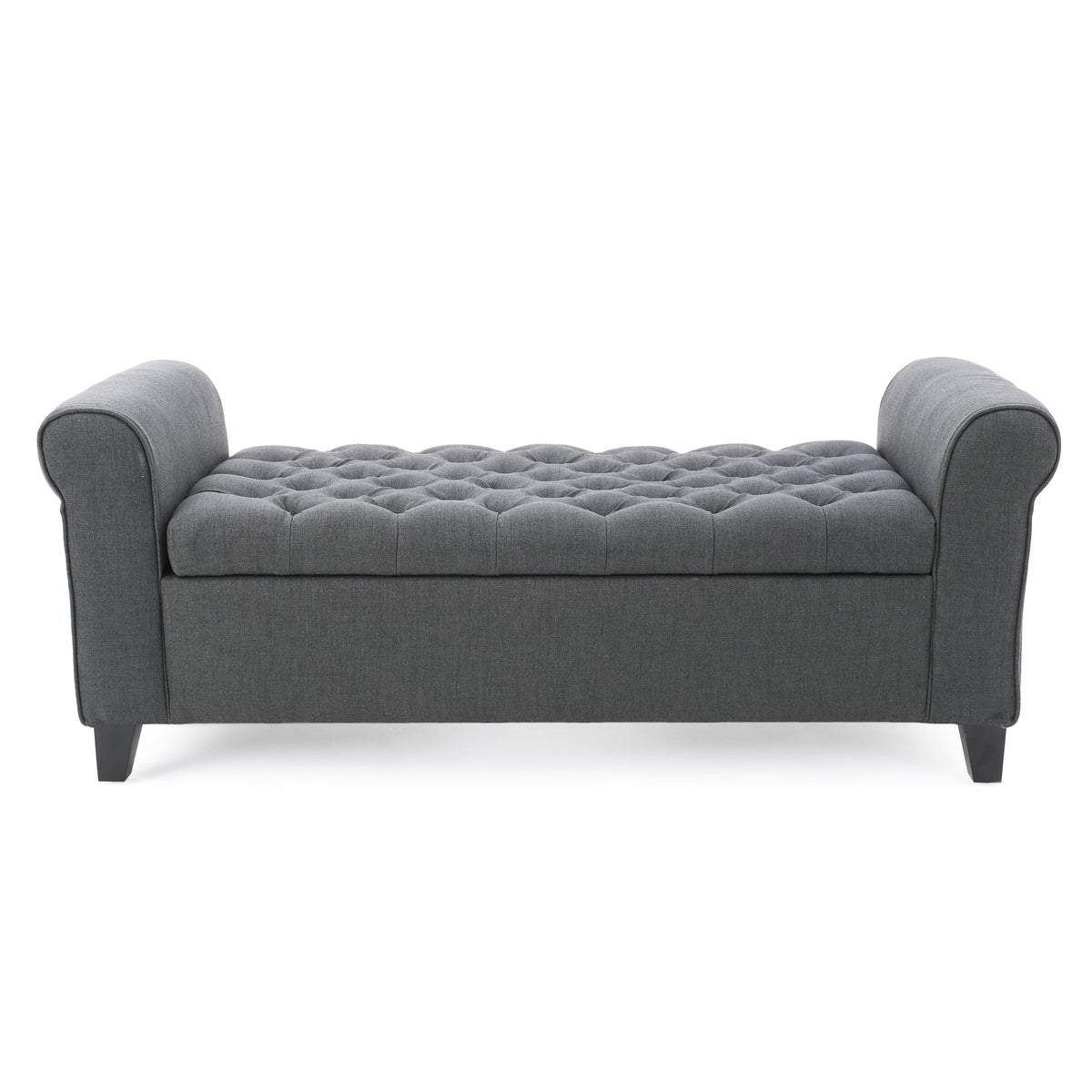 Hayes Armed Storage Bench