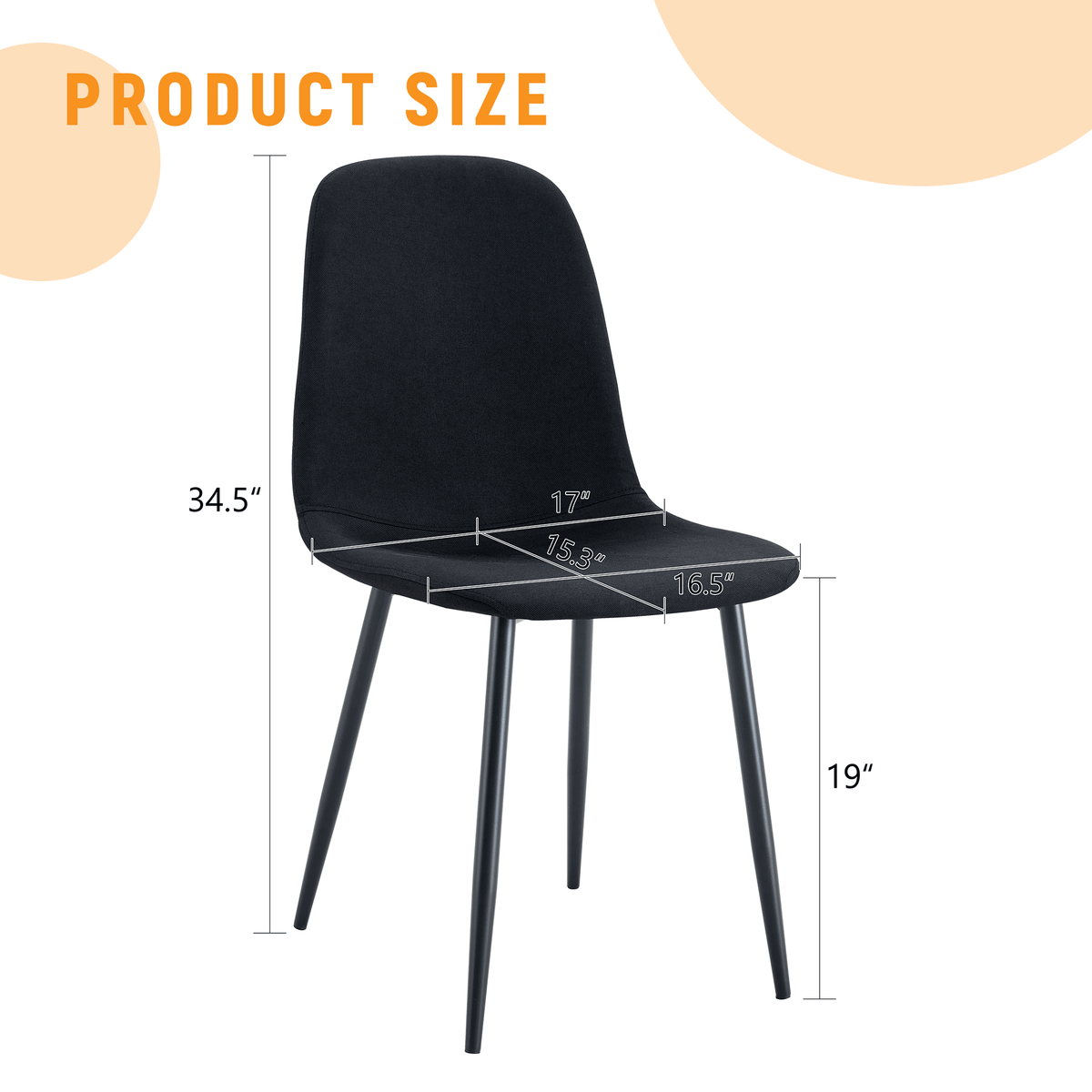 Luxury Simple Chair - Set of 4