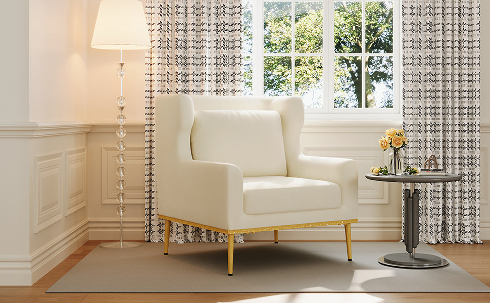 Modern Velvet Accent Chair