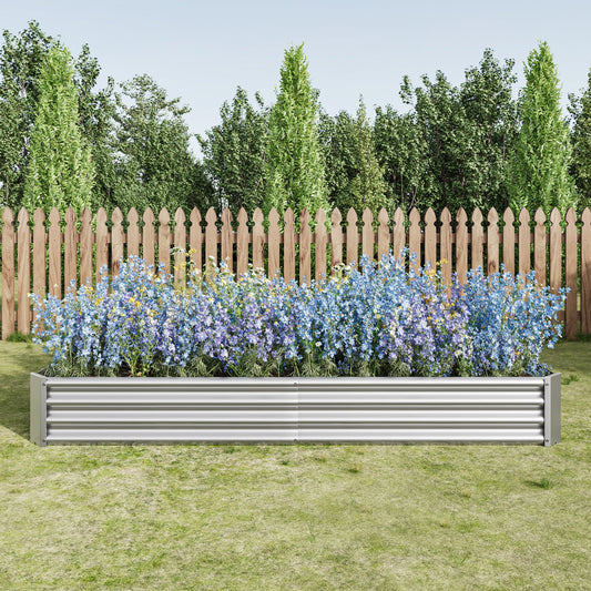 Raised Garden Bed Kit - Metal 7.6x3.7x0.98 ft