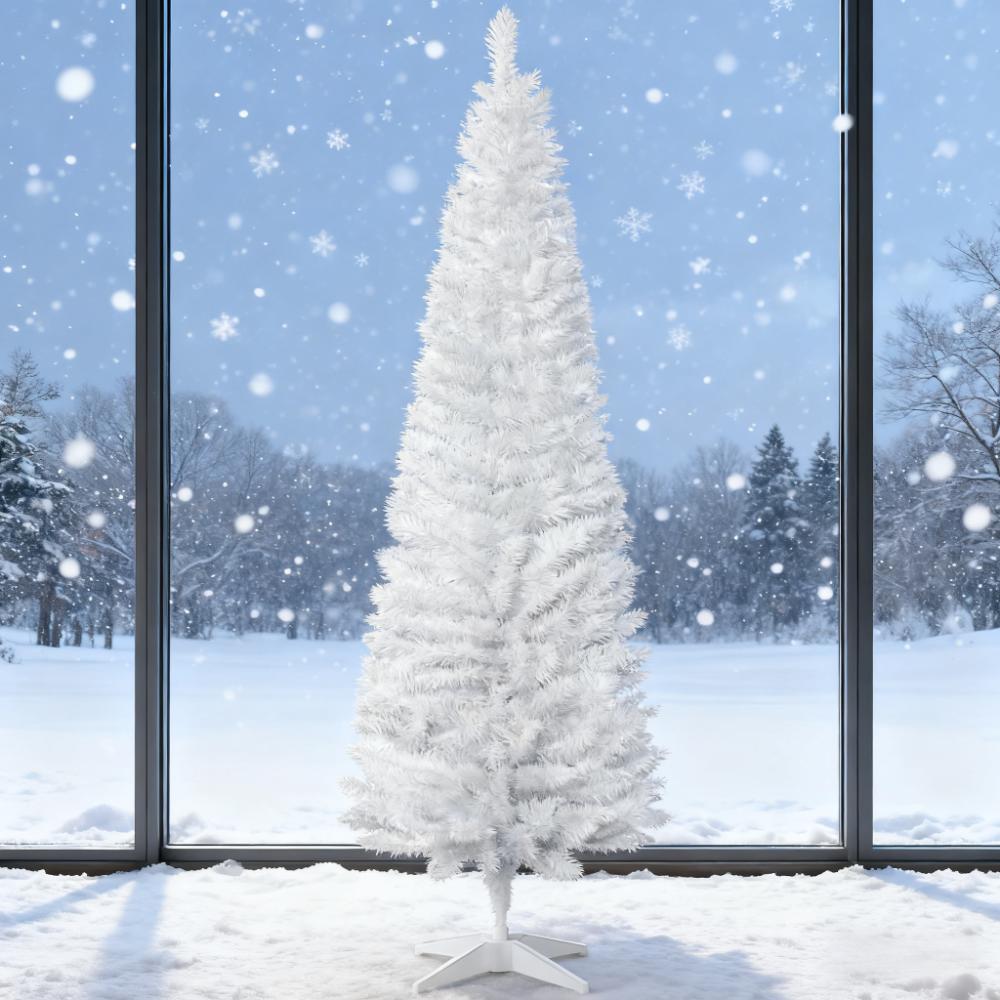 Slim Christmas Tree with Realistic Branch