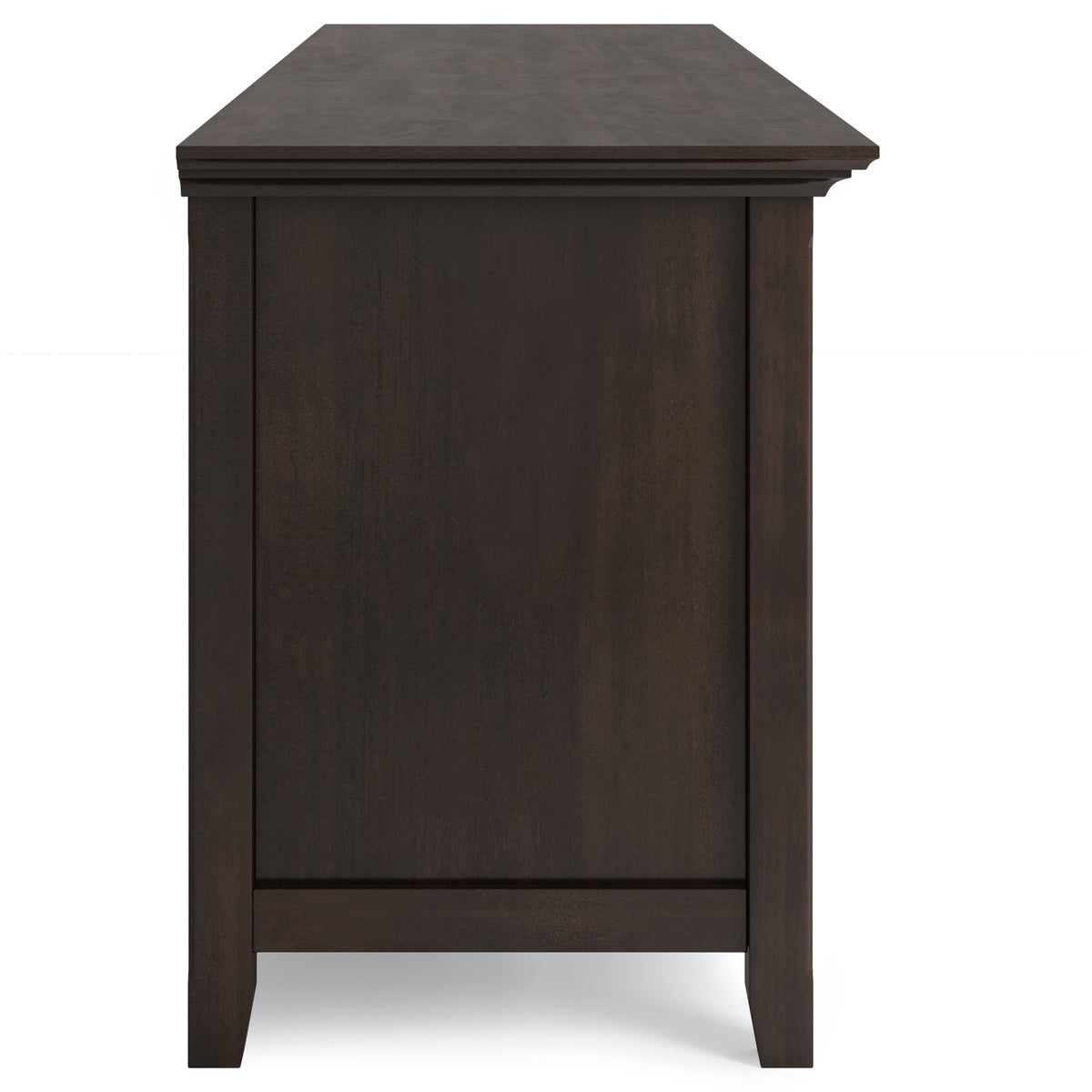 Amherst 72 inch Solid Wood TV Media Stand in Brunette Brown