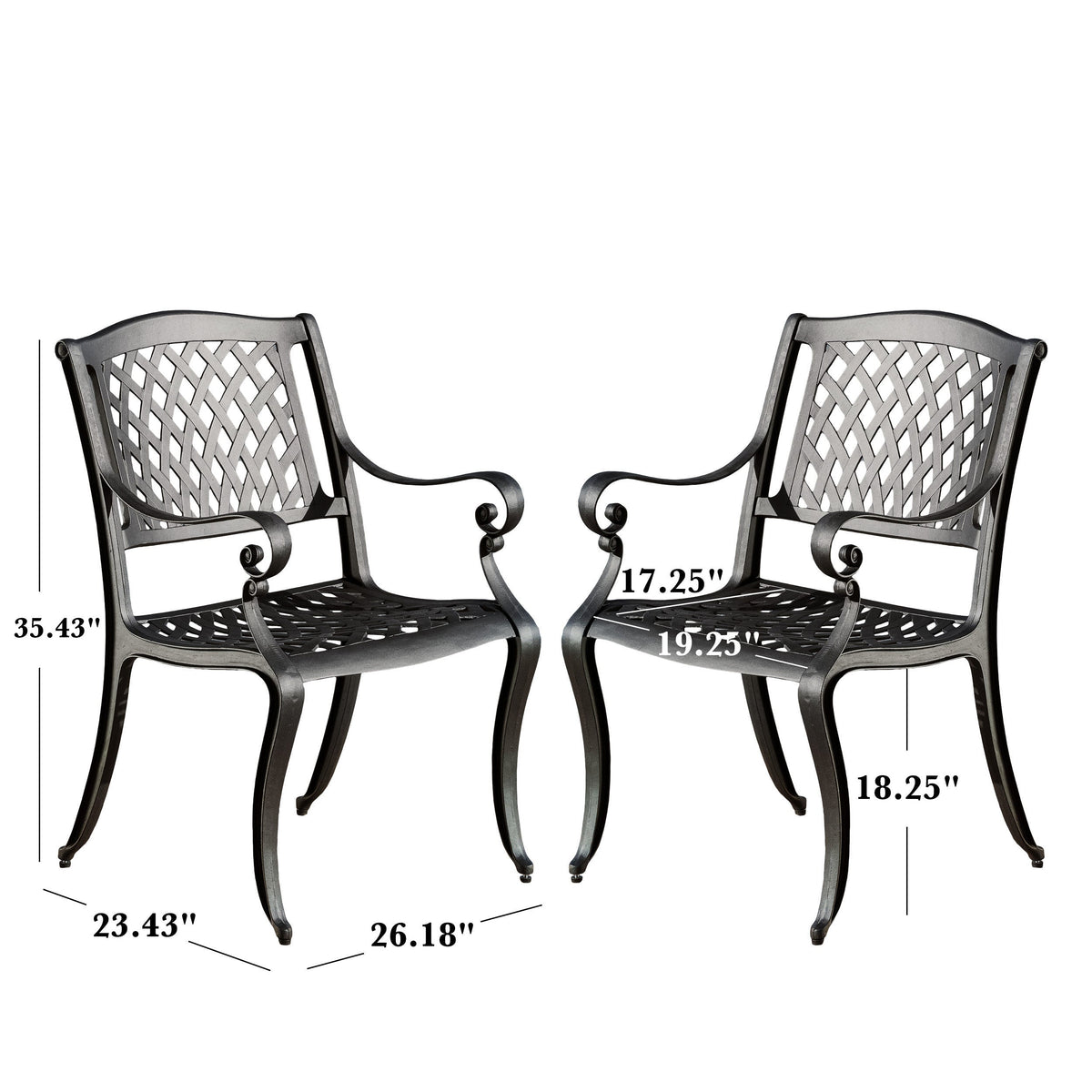 Cayman Arch Mesh I Chair Set of 2