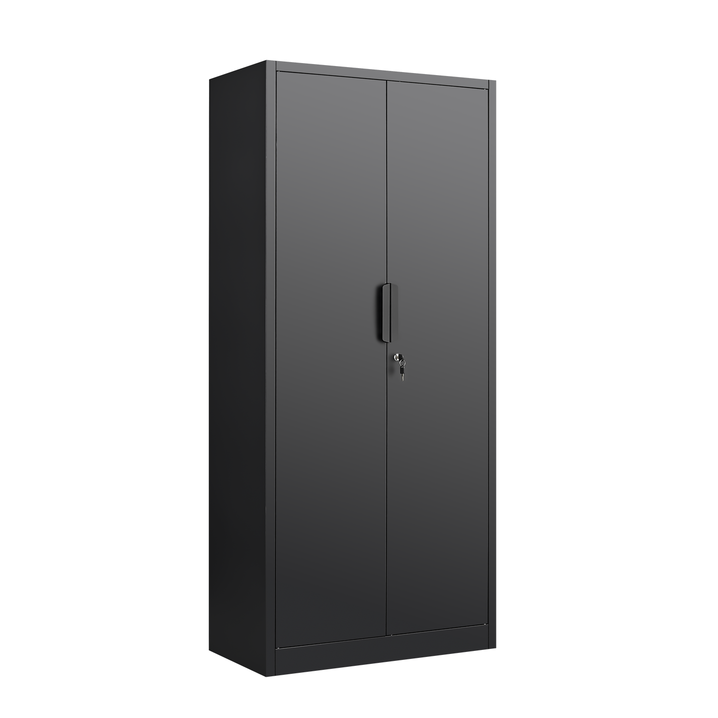 70-Inch 2-Door File Cabinet with Lock, 4 Adjustable Shelves