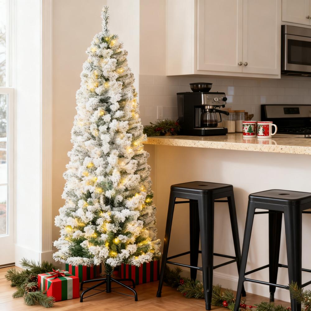 Easy to Assemble Fir Artificial Christmas Tree with LED Lights