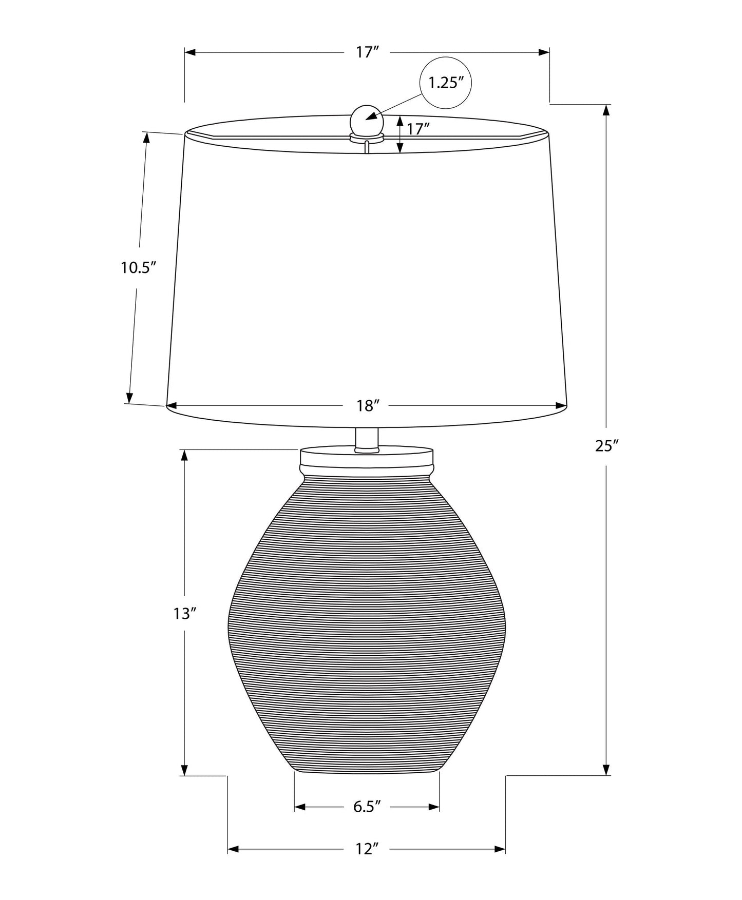 Lighting, 25'h, Table Lamp, Cream Concrete, Beige Shade, Contemporary