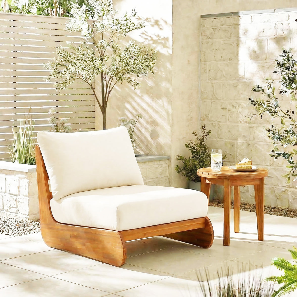 Lazy Acacia Patio Club Chair