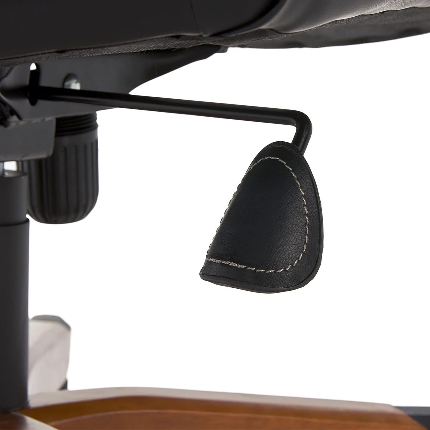 Big And Tall Executive Office Chair With Wood Accents