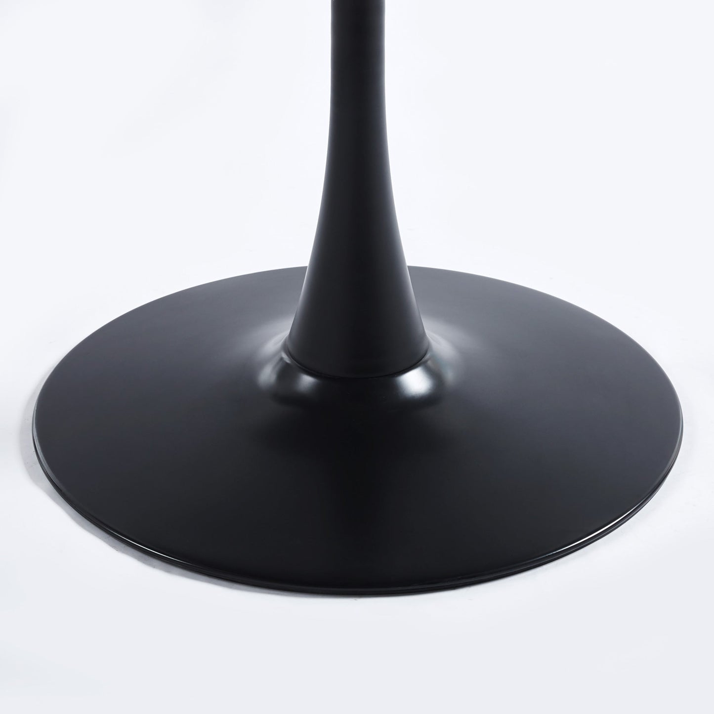 31.5" Walnut Color Top Tulip Table
