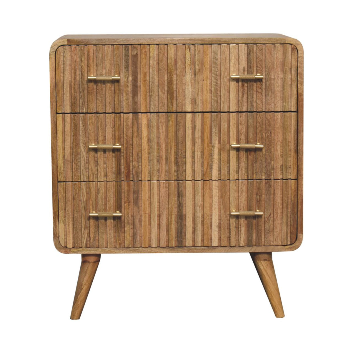 T-bar Ridged Chest, 3-Drawers