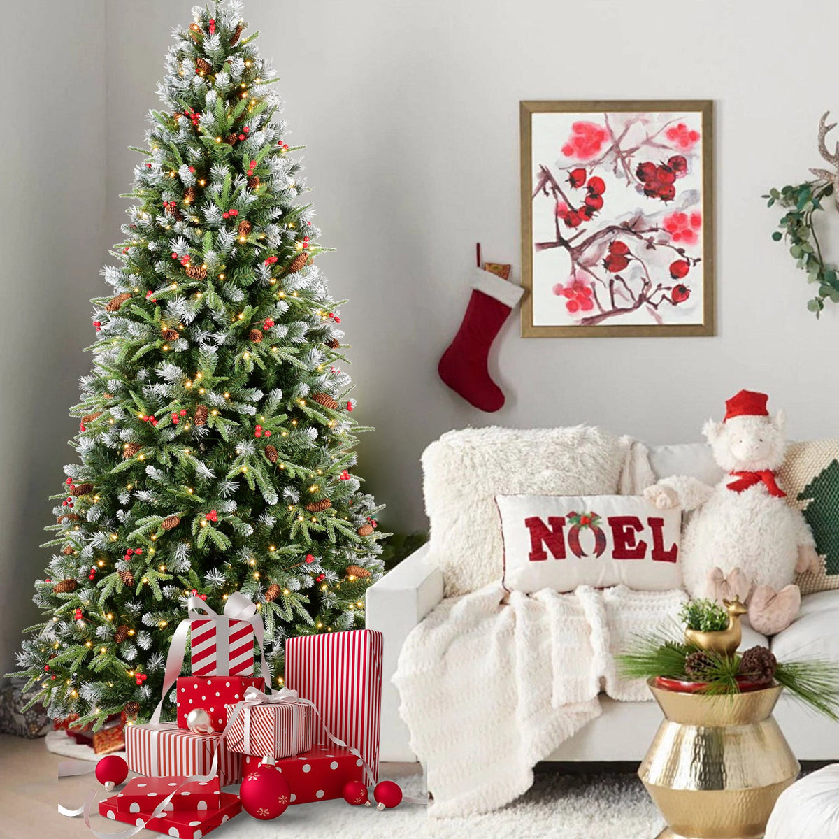 7FT Christmas Tree with 450 Warm Lights