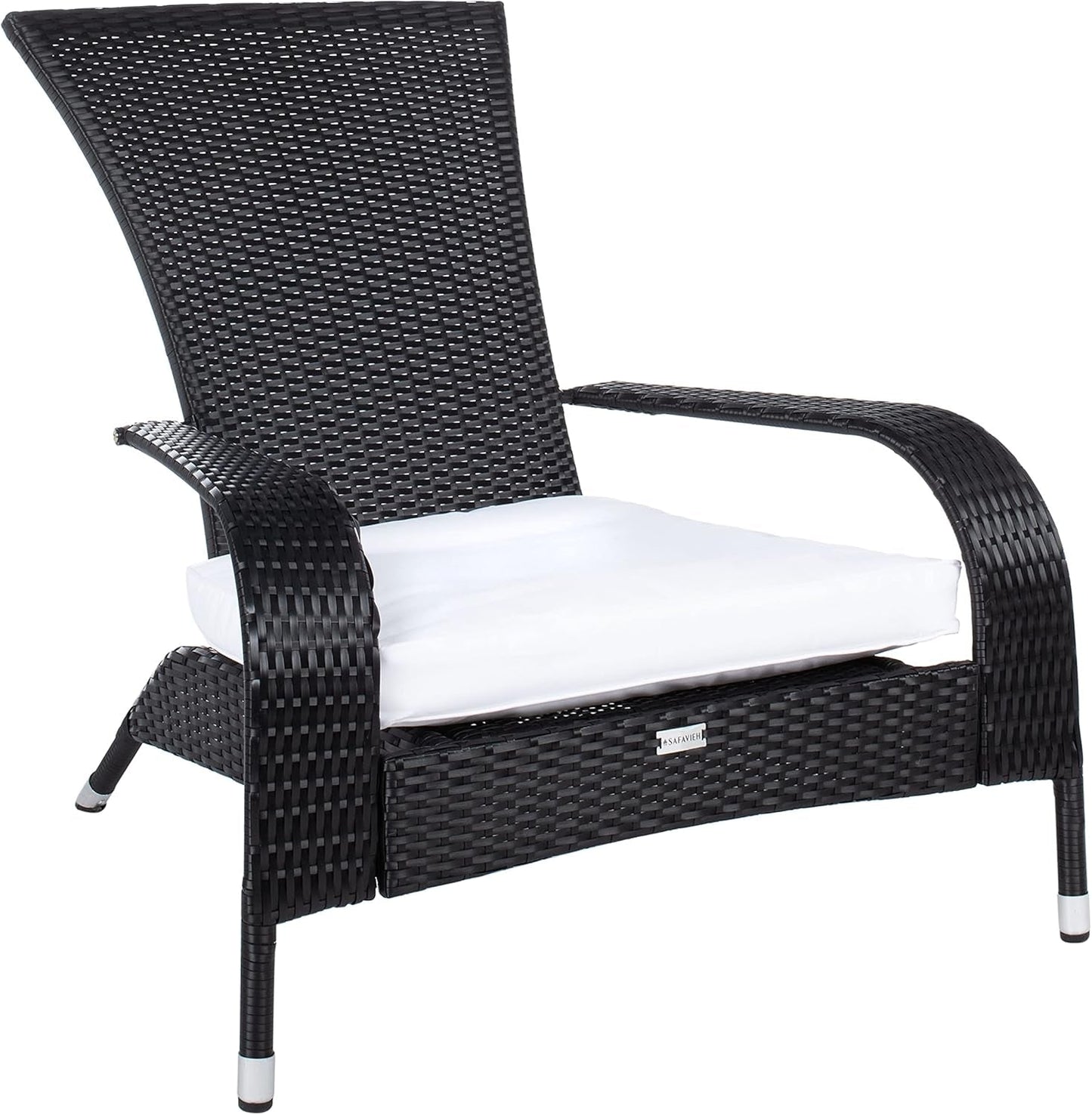 Outdoor Edna Black White Cushion 3 Piece Patio Lounge Set