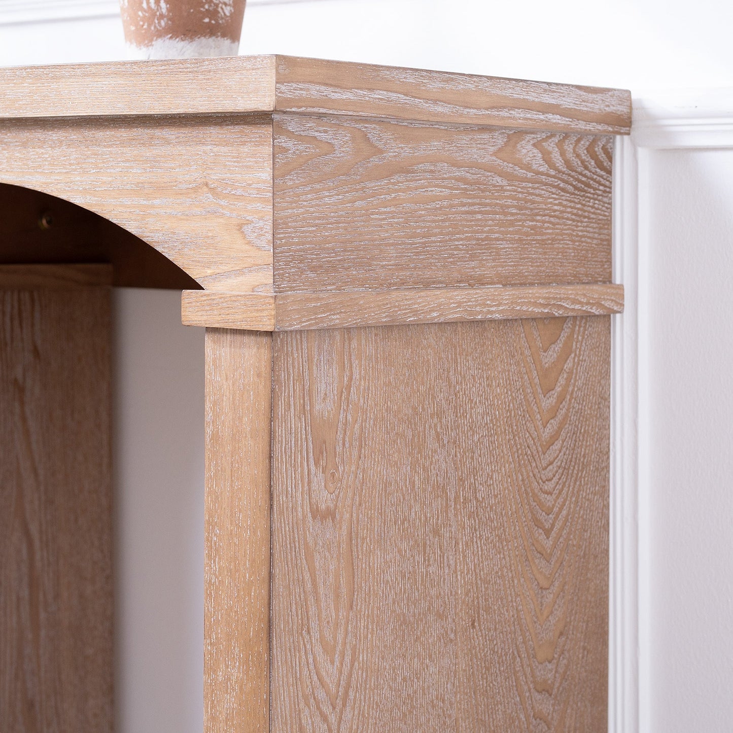 Rustic Archway Console Table – 60" Long Entryway Table with Decorative Arched Legs